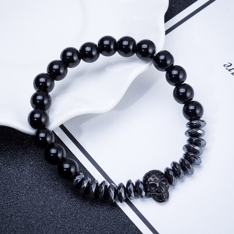 High Quality Crown Beads Skull & Crown Men's Bracelets  Set