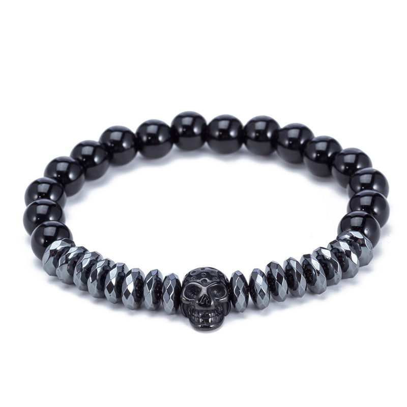 High Quality Crown Beads Skull & Crown Men's Bracelets  Set