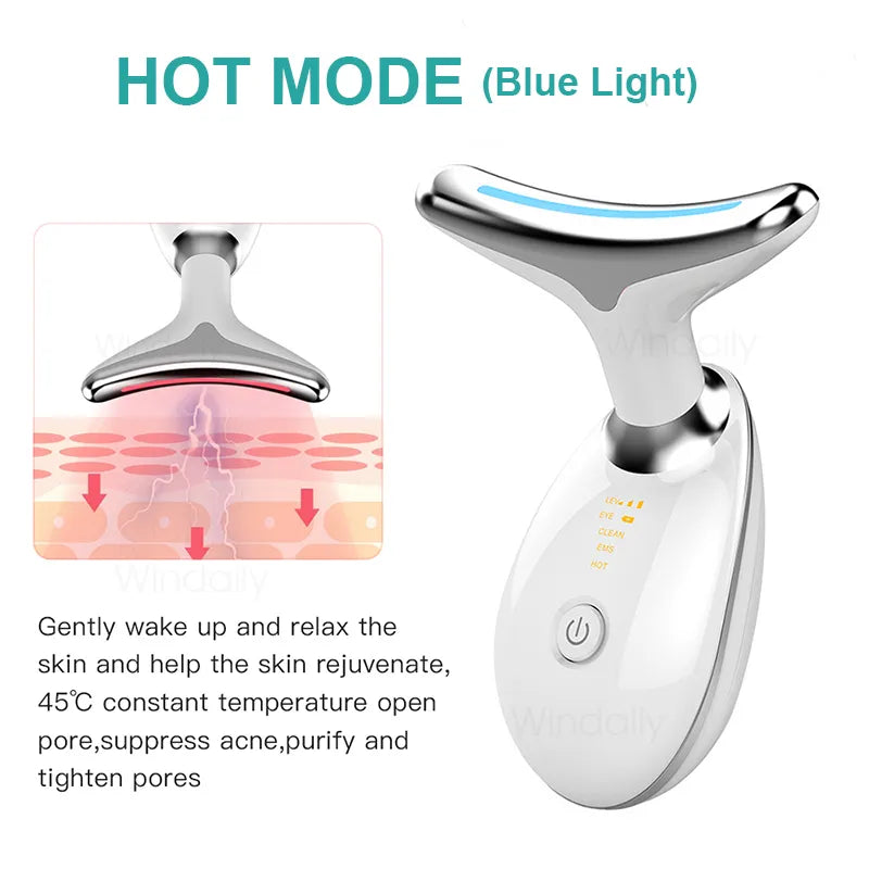 Neck Face Beauty Device Facial Lifting Machine EMS Face Massager Reduce Double Chin Anti Wrinkle Skin Tightening Skin Care Tools