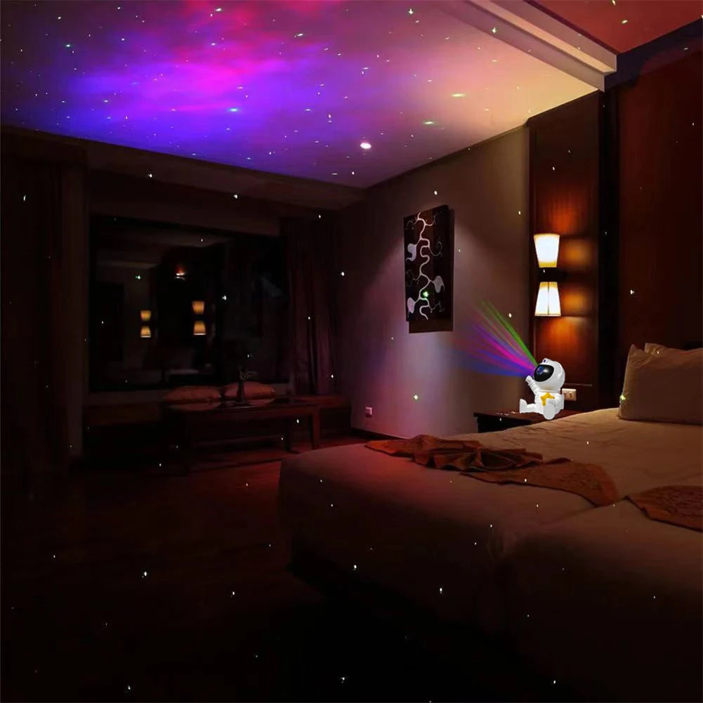 LED Starry Sky Projector Astronaut Starry Sky Projector Galaxy Night Light Romantic Projector Light Home Bedroom Decoration