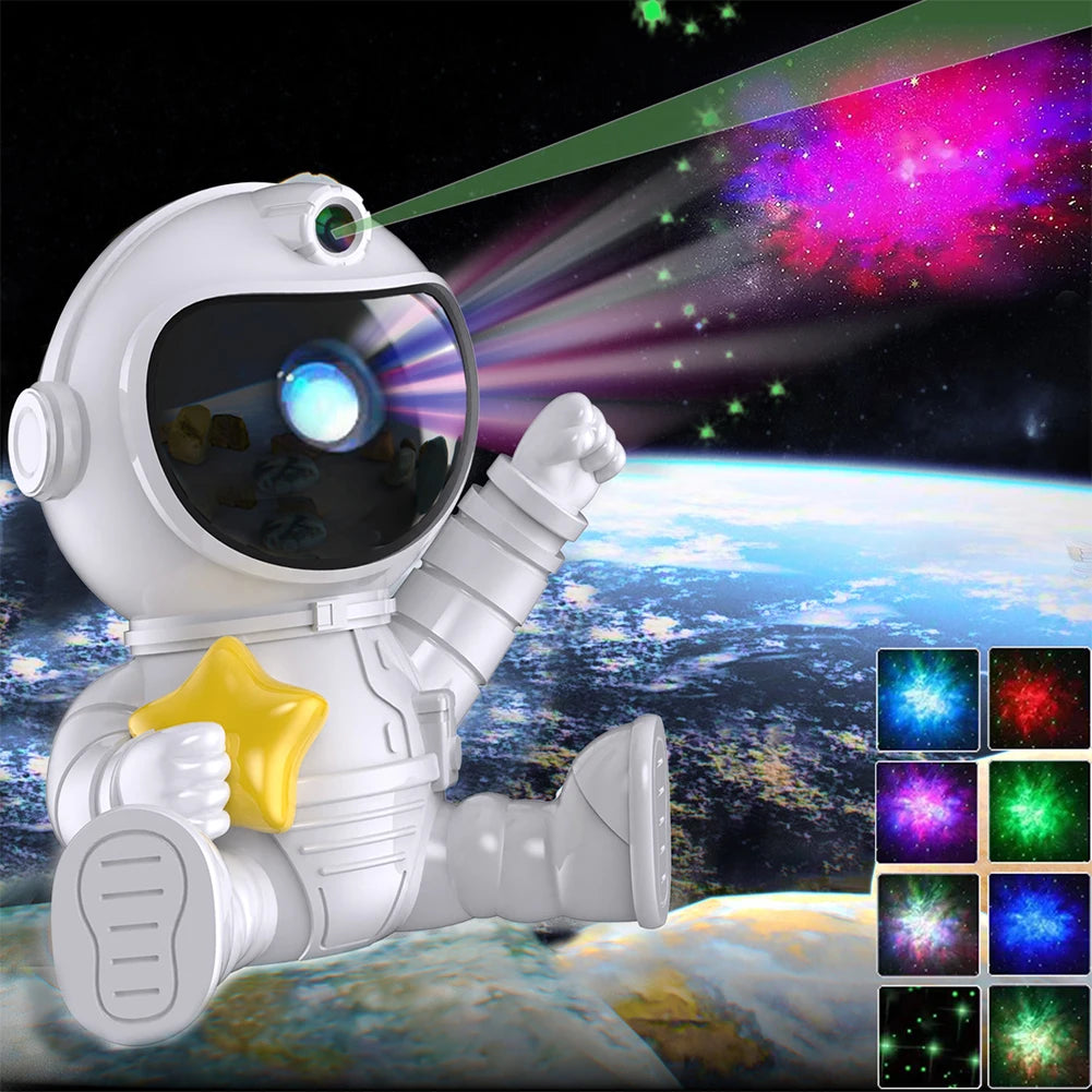 LED Starry Sky Projector Astronaut Starry Sky Projector Galaxy Night Light Romantic Projector Light Home Bedroom Decoration