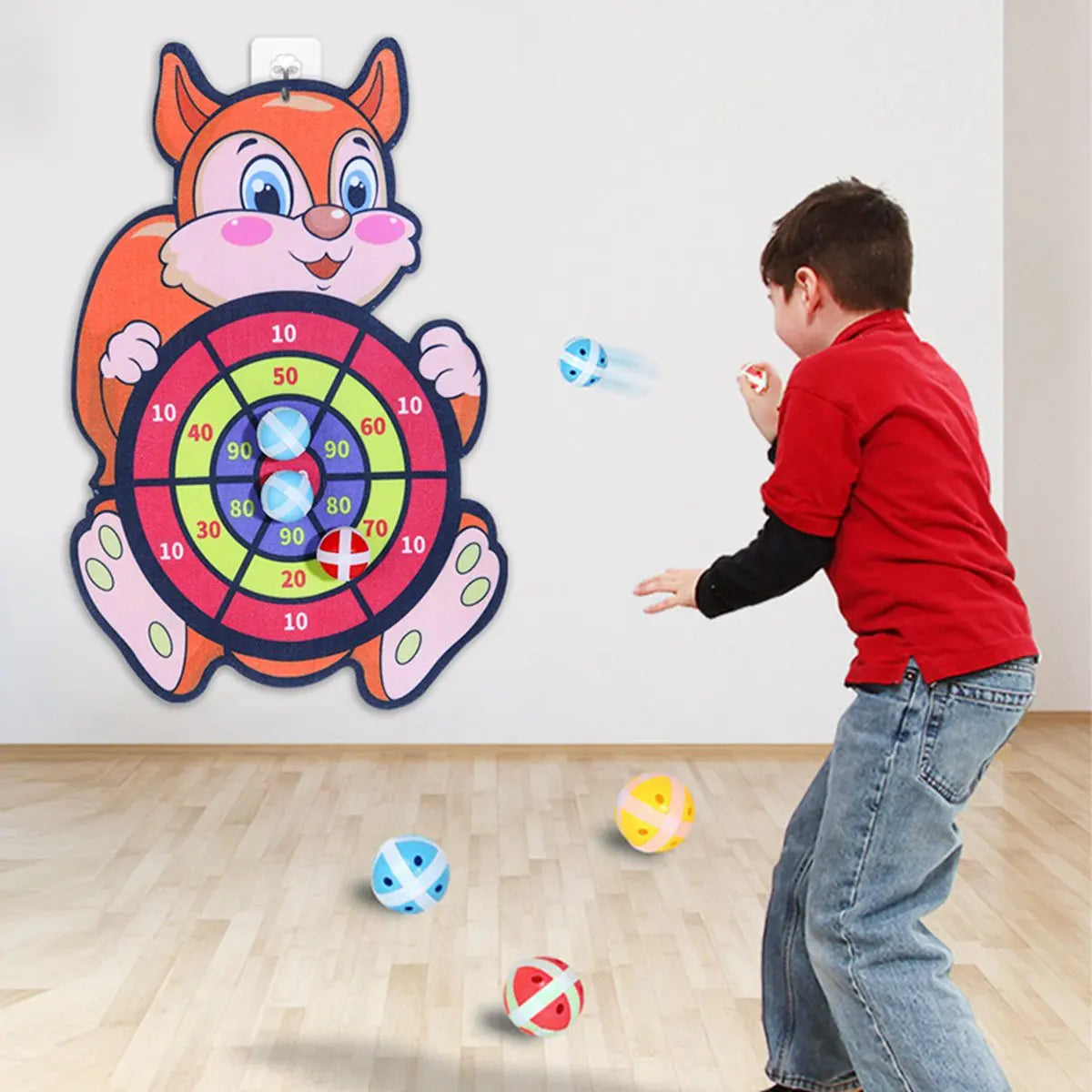 Children Cartoon Animal Dart Board Sticky Ball Educational Toy Dinosaur Birthday Party Decor Funny Gift for Kids Baby Shower