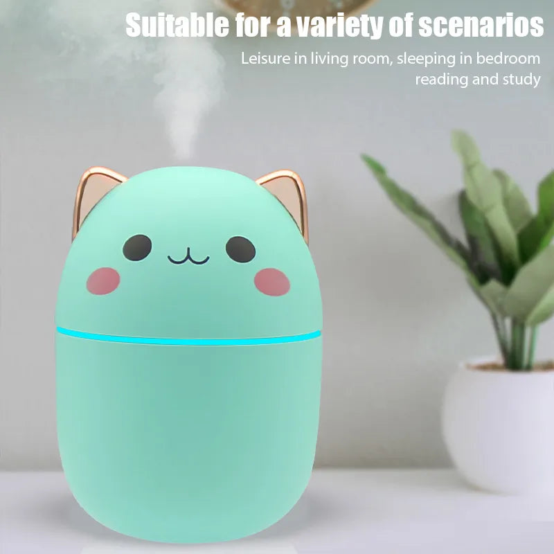 Mini Cute Air Humidifier Essential Oil Humidificadores Home Bedroom Aroma Diffuser Purifier perfume Cool Mist Maker umidificador