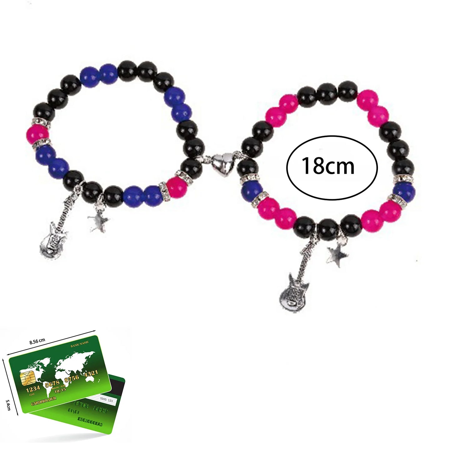 2pcs/set Fashion Couple Beads Bracelet Tv Girl Matching Bracelets Who Really Cares Album Inspired Bracelets Friends Jewelry Gift