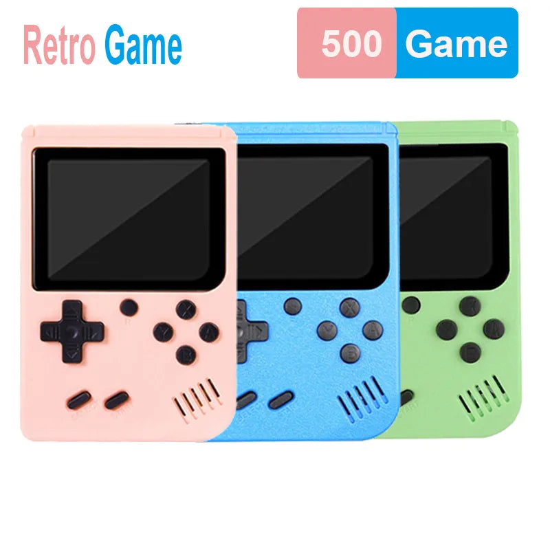 Retro Portable Mini Handheld Video Game Console 8 Bit 3.0 Inch Color LCD Kids Color Game Player Built in 500 Games